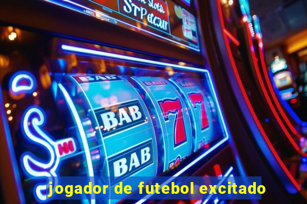 jogador de futebol excitado